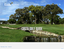 Tablet Screenshot of costagolfguide.com
